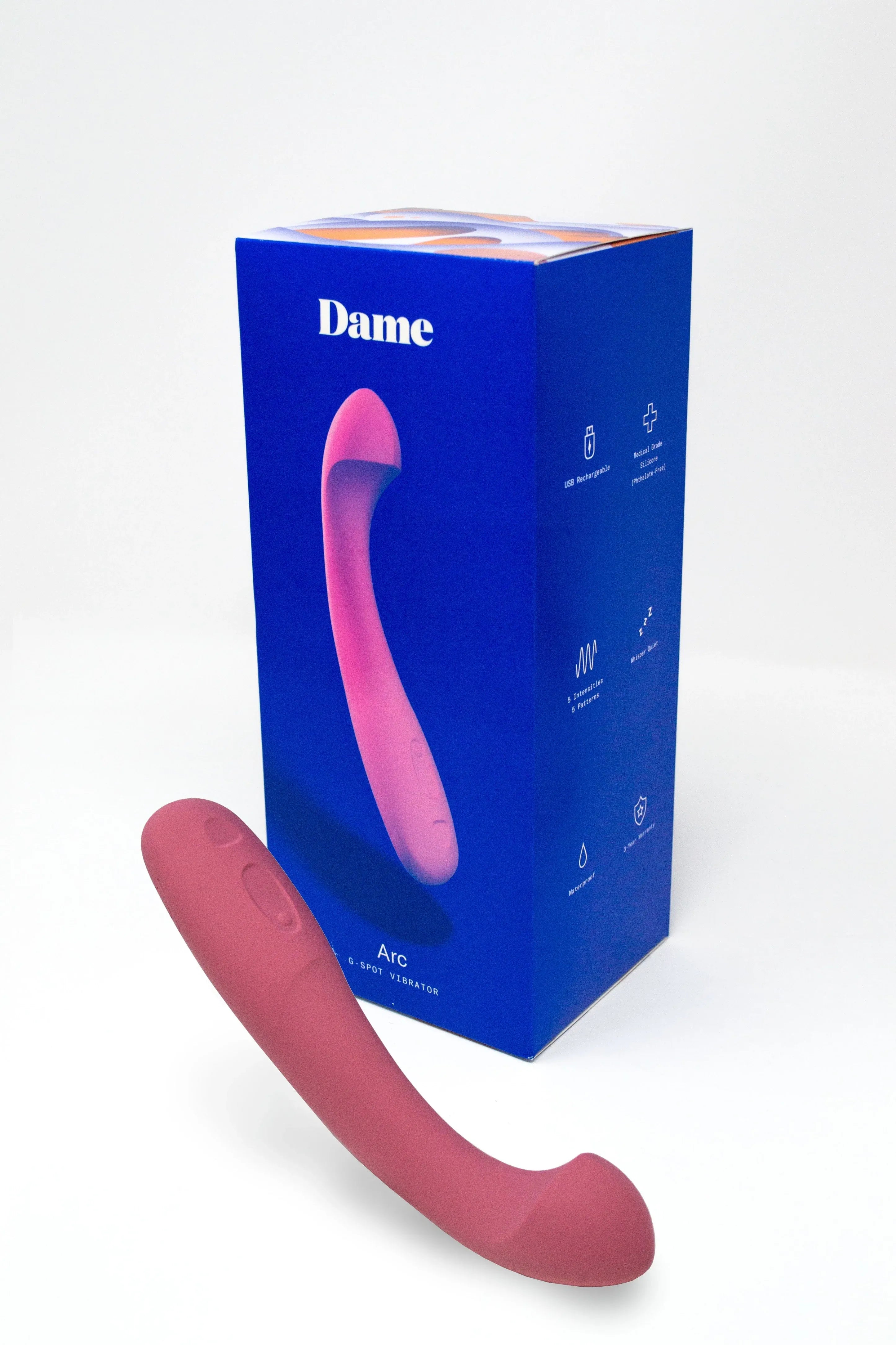 Dame Arc G-Spot Vibrator – Waterproof Rechargeable G-Spot Vibrator