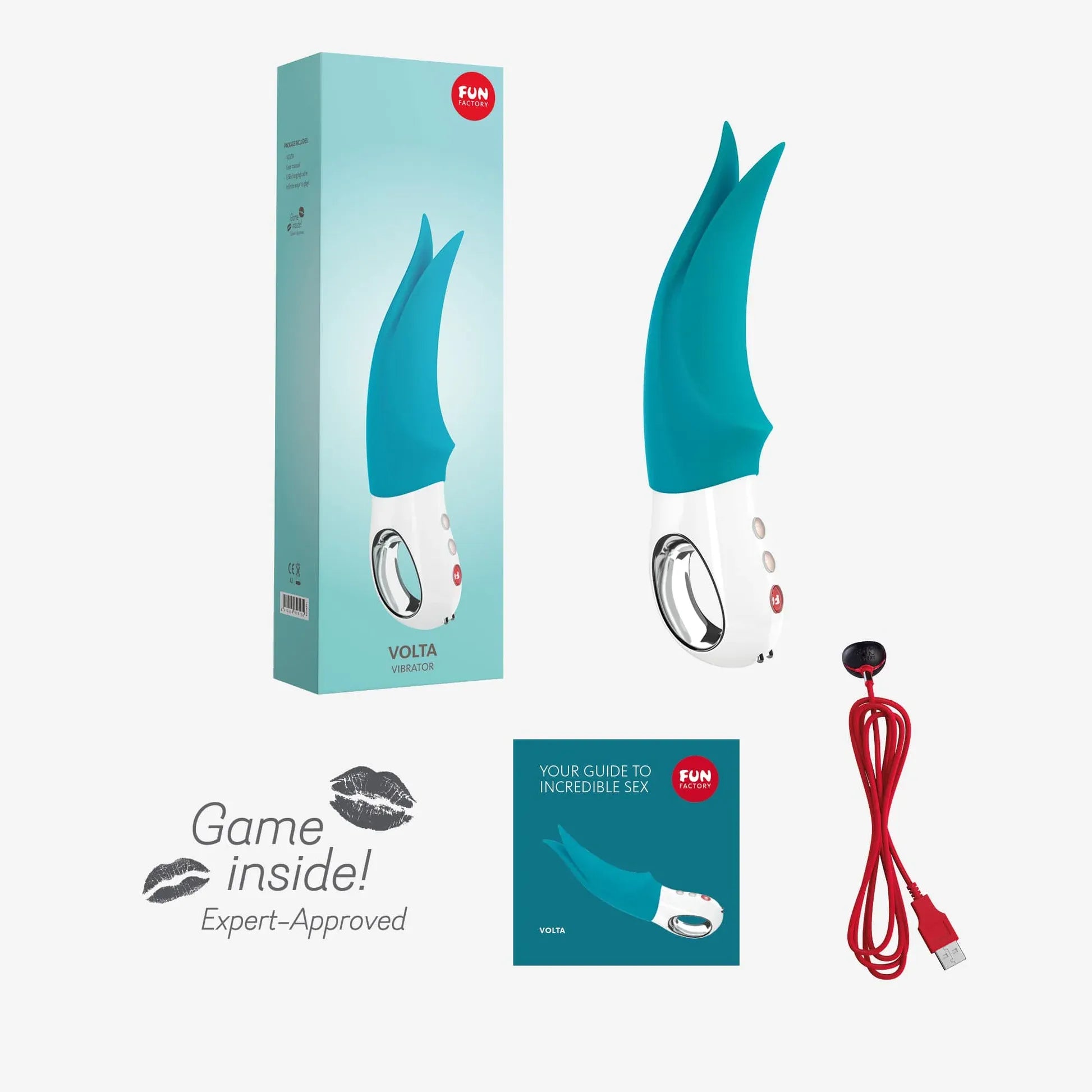 Fun Factory Volta Vibrator – Fluttering Clitoral Vibrator with Deep Rumbly Power
