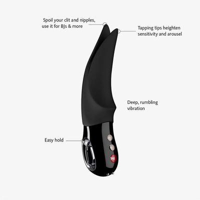 Fun Factory Volta Vibrator – Fluttering Clitoral Vibrator with Deep Rumbly Power