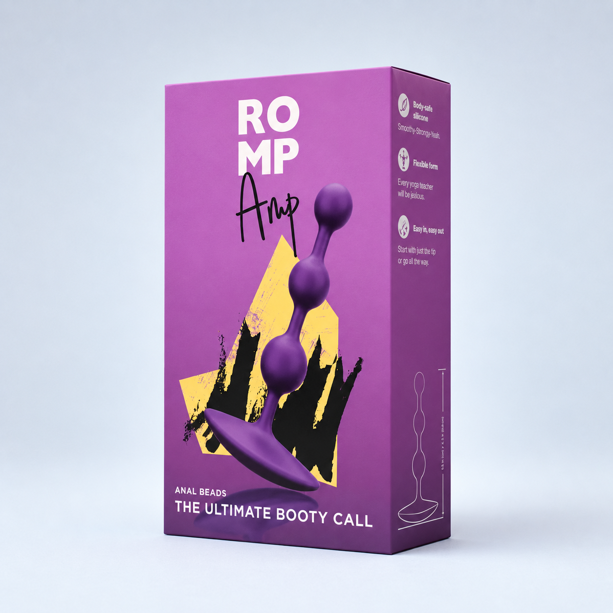 ROMP Amp Anal Beads – Body-Safe Silicone Anal Bead Toy