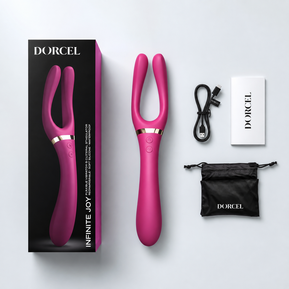 Dorcel Infinite Joy Flexible Vibrator – 360° Bendable Triple-Motor Vibrator