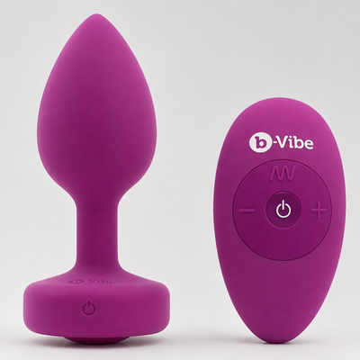 b-Vibe Vibrating Jewel Remote Control Plug – Rechargeable Silicone Anal Plug