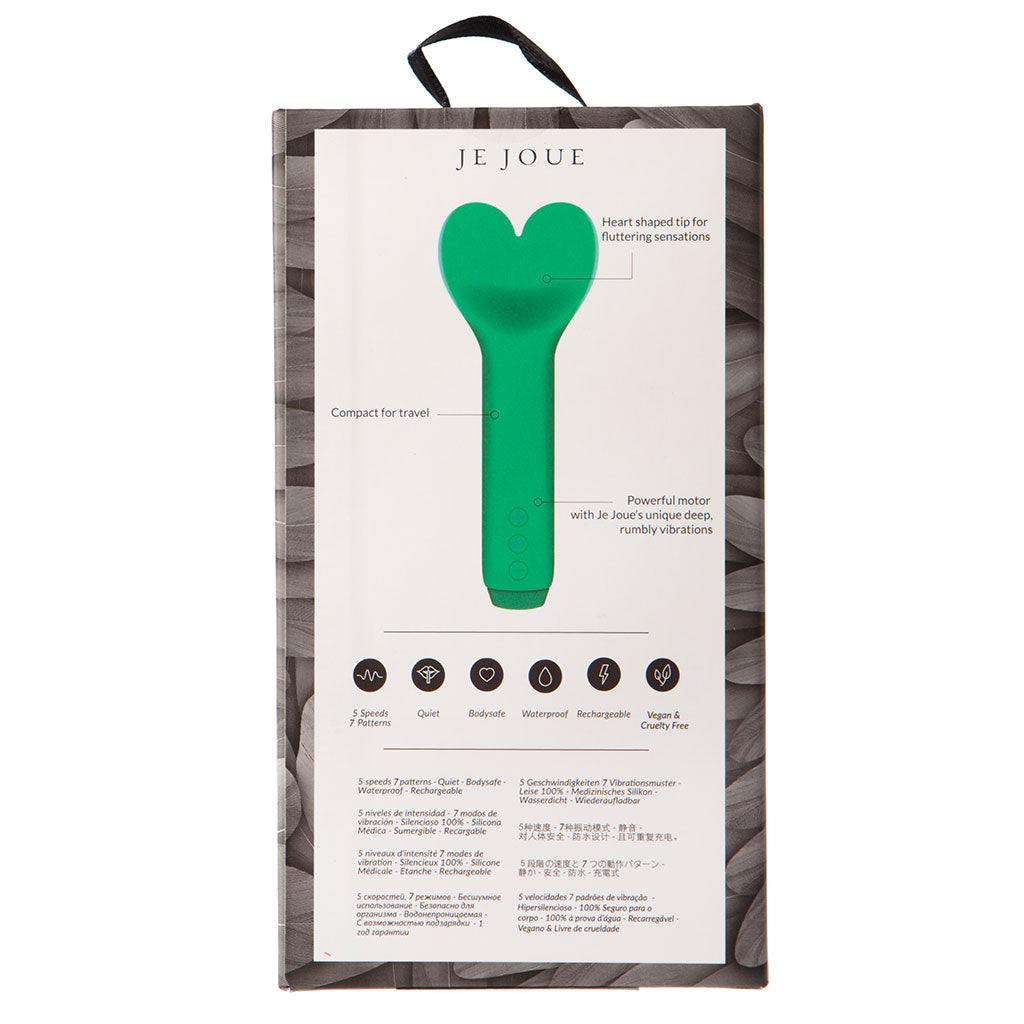 Je Joue Amour Bullet Pale Rosette – Heart-Shaped Bullet Vibrator with Fluttering Tip