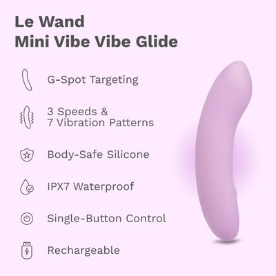 Le Wand Mini Vibe Glide – Waterproof Rechargeable G-Spot Vibrator