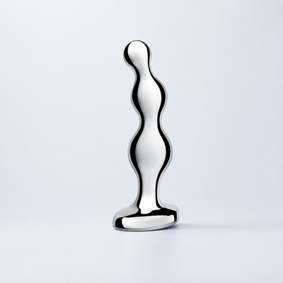 b-Vibe Stainless Steel Anal Beads – Weighted Stainless Steel Anal Bead Toy