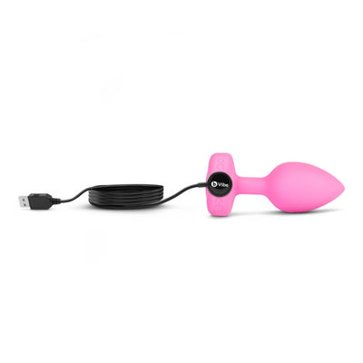 b-Vibe Vibrating Heart Remote Control Plug – Silicone Remote-Controlled Anal Plug