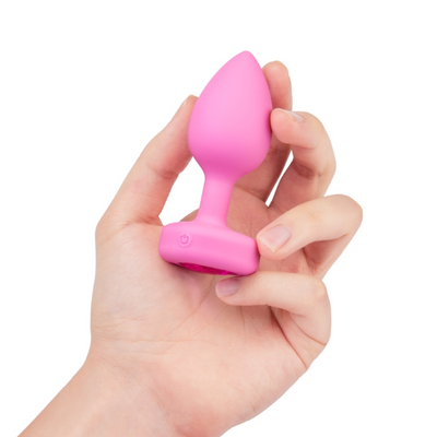 b-Vibe Vibrating Heart Remote Control Plug – Silicone Remote-Controlled Anal Plug