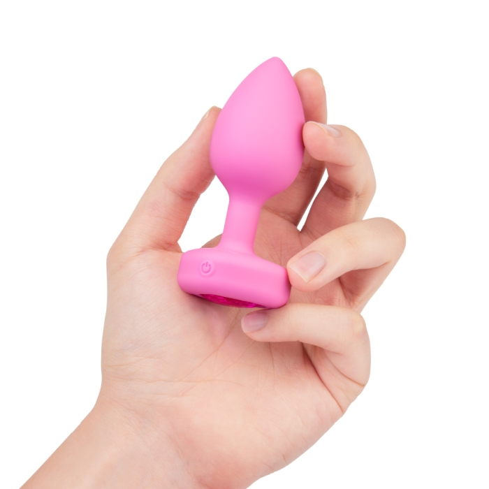 b-Vibe Vibrating Heart Remote Control Plug – Silicone Remote-Controlled Anal Plug