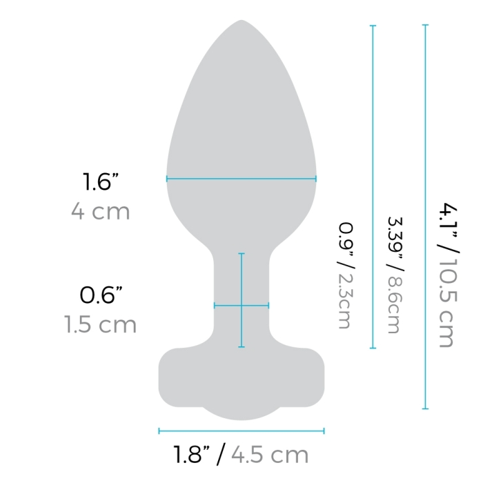 b-Vibe Vibrating Jewel Plug M/L Black – Rechargeable Silicone Anal Plug