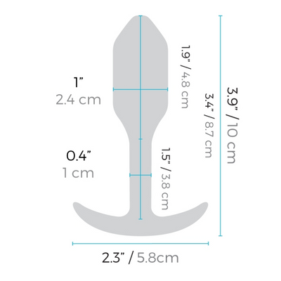 b-Vibe Vibrating Snug Plug 1 – Rechargeable Silicone Vibrating Anal Plug