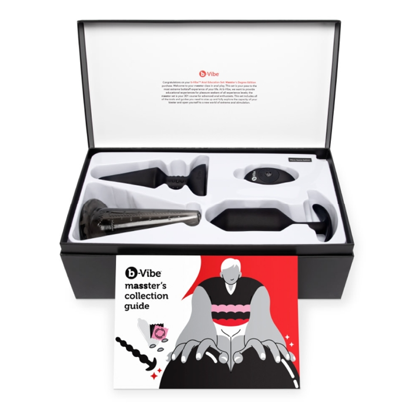 b-Vibe Anal Education Set: Masster’s Degree Edition – Advanced Anal Training Kit