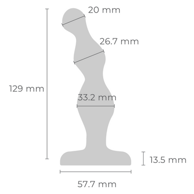 b-Vibe Stainless Steel Anal Beads – Weighted Stainless Steel Anal Bead Toy