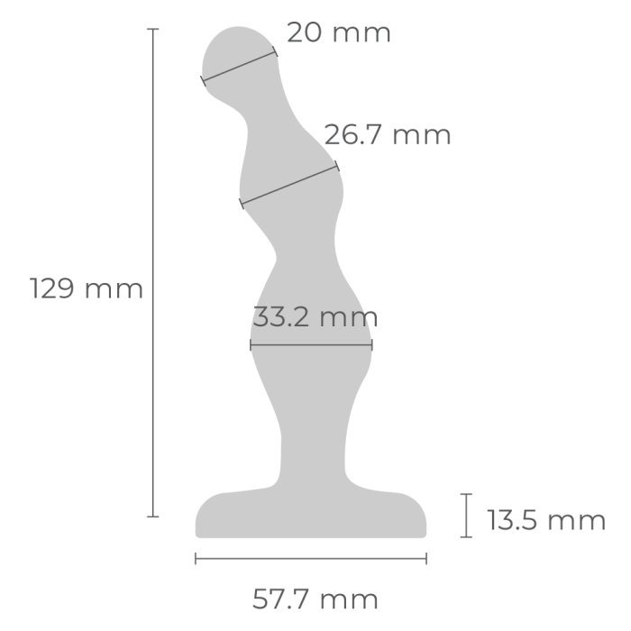 b-Vibe Stainless Steel Anal Beads – Weighted Stainless Steel Anal Bead Toy