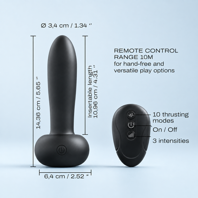 Dorcel Deep Thrust Vibrator – Remote Controlled Thrusting Vibrator
