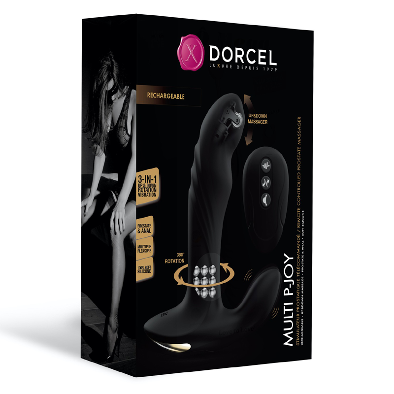 Dorcel Multi P-Joy Prostate Massager – Remote-Controlled Triple-Motor Prostate Toy