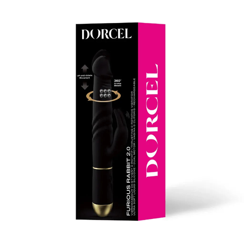 Dorcel Furious Rabbit Vibrator 2.0 – 3-in-1 Dual-Motor Rabbit Vibrator