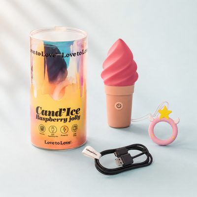 Love to Love Candi’Ice Raspberry Jolly Mini Vibe – Compact Ice Cream-Inspired Vibrator