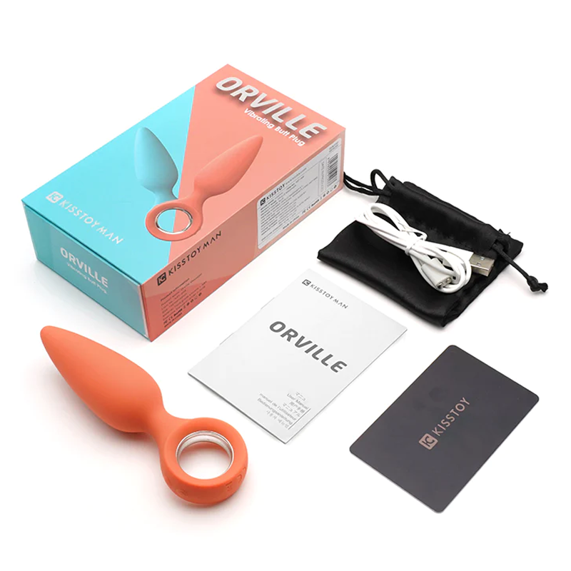 Emojibator Orville Vibrating Butt Plug – Rechargeable Silicone Anal Vibrator