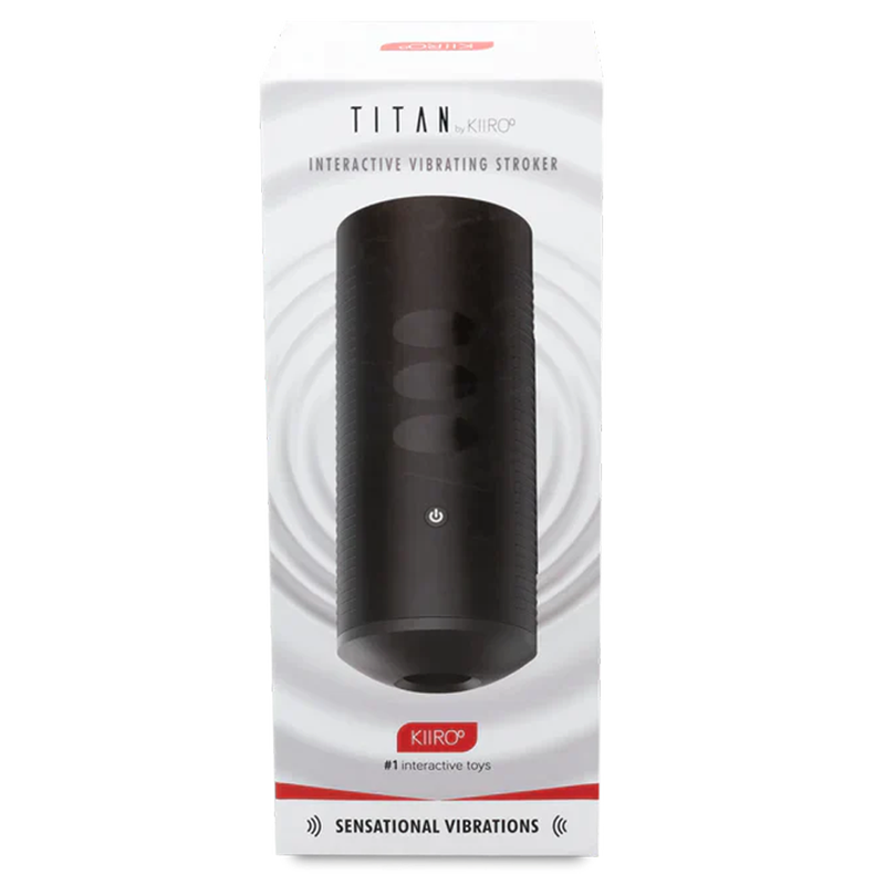 Kiiroo Titan Interactive Vibrating Stroker – Rechargeable Interactive Male Masturbator