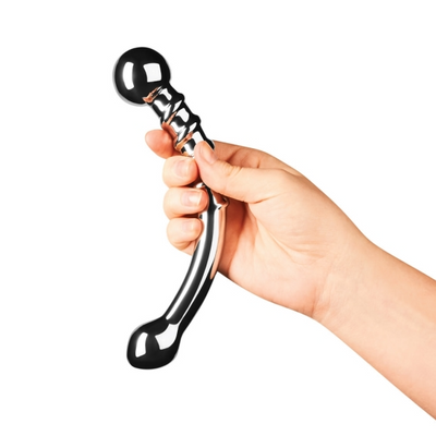 Le Wand Bow Stainless Steel Dildo – Double-Ended Curved Stainless Steel Dildo
