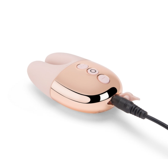 Le Wand Double Vibe Rose Gold – Palm-Sized Rechargeable Dual Vibrator