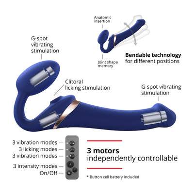 Strap On Me Multi Orgasm Bendable Strap-On – Small