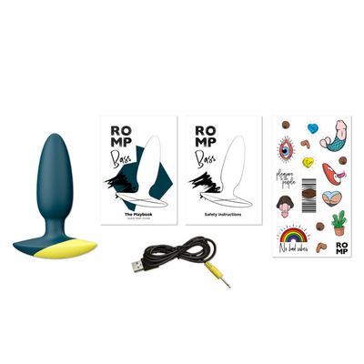 ROMP Bass Vibrating Anal Plug – Rechargeable Silicone Anal Vibrator