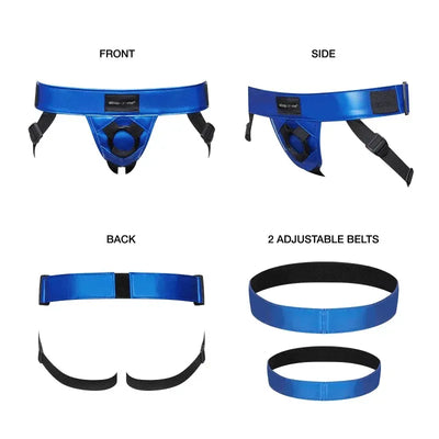 Strap On Me Leatherette Curious Harness – Adjustable Faux Leather Strap-On Harness