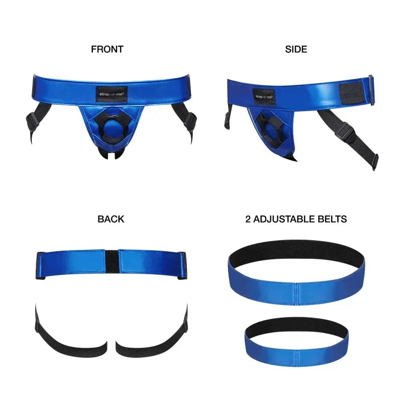 Strap On Me Leatherette Curious Harness – Adjustable Faux Leather Strap-On Harness