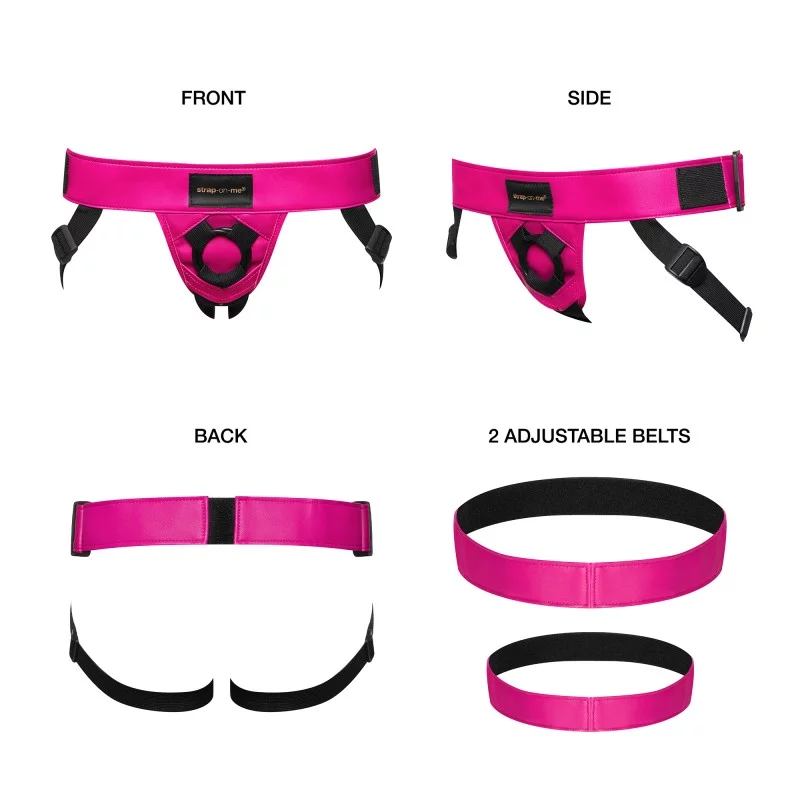 Strap On Me Leatherette Curious Harness – Adjustable Faux Leather Strap-On Harness