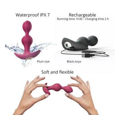 Love To Love Twinny Bud Anal Plug – Rechargeable Vibrating Silicone Anal Plug