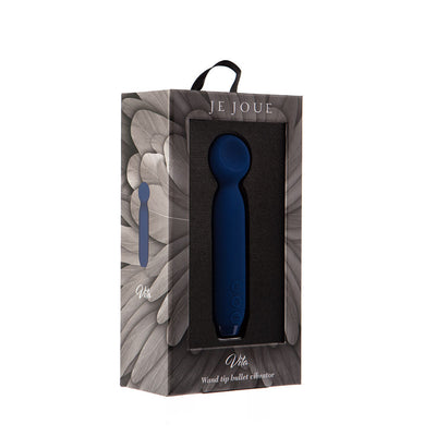 Je Joue Vita Bullet Cobalt Blue – Rechargeable Wand-Tipped Bullet Vibrator